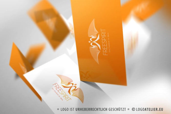 Logo Free Spirit Mensch Kraftvoll fertiges Logo kaufen