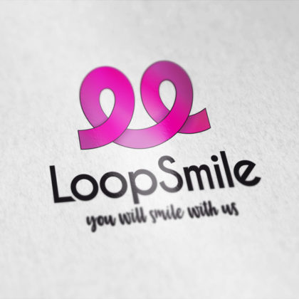 Logo Looping Freude Kurven Freudiges Logo kaufen