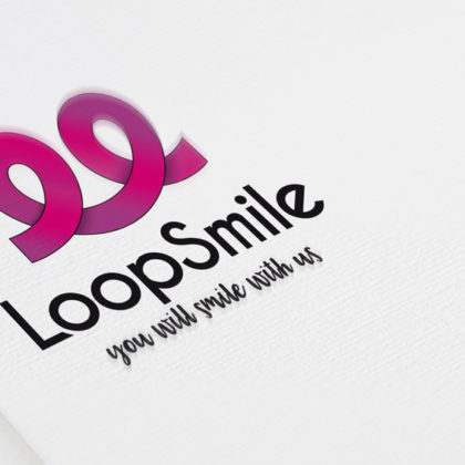 Logo Looping Freude Kurven Freudiges Logo kaufenLogo Looping Freude Kurven Freudiges Logo kaufen