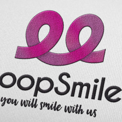 Logo Looping Freude Kurven Freudiges Logo kaufen