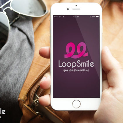 Logo Looping Freude Kurven Freudiges Logo kaufen