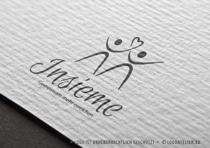 Logo Menschen Liebe Gemeinsam Exklusives Logo kaufen