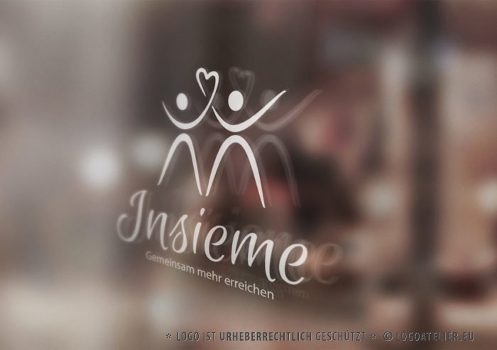 Logo Menschen Liebe Gemeinsam Exklusives Logo kaufen