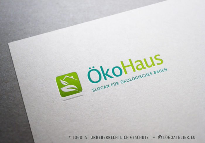 Logo Öko Haus Makler fertiges Logo kaufen