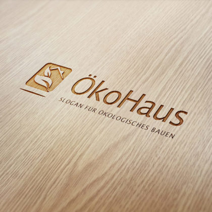 Logo Öko Haus Makler fertiges Logo kaufen