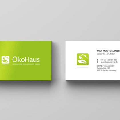 Logo Öko Haus Makler fertiges Logo kaufen