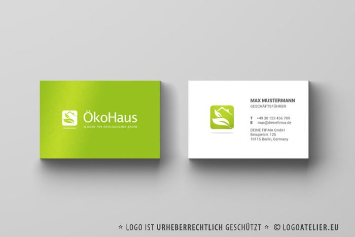 Logo Öko Haus Makler fertiges Logo kaufen