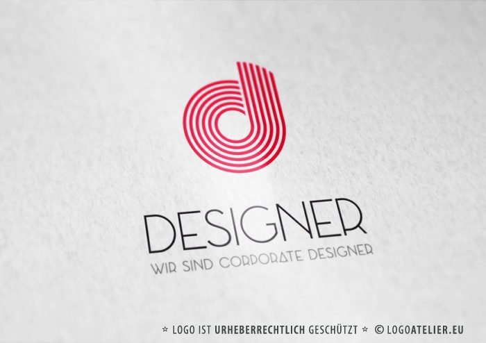 Logo eleganter Buchstabe D elegantes Logo kaufen