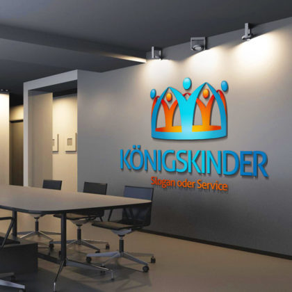 Logo Krone Menschen Kinder Fertiges Logo kaufen EXKLUSIV