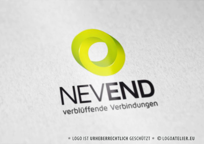 Geometrisches 3D Logo Kreis Verbindungen | Cooles Logo kaufen | LogoAtelier