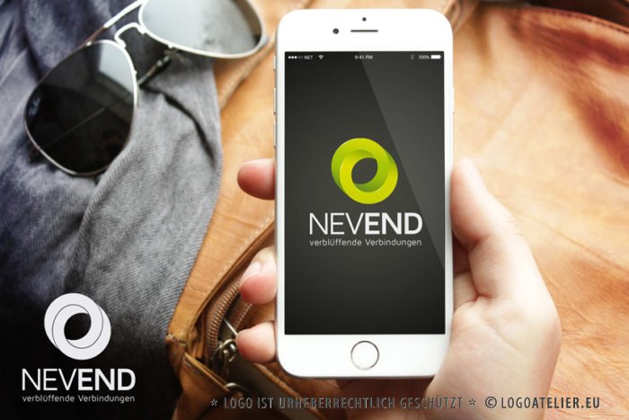 Geometrisches 3D Logo Kreis Verbindungen | Cooles Logo kaufen | LogoAtelier