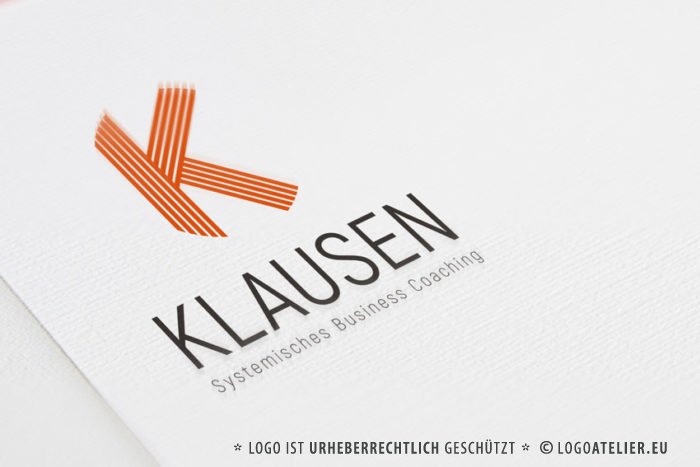 Buchstaben Logo K Initiale K Logo Linien | EXKLUSIVES Logo kaufen | LogoAtelier.eu