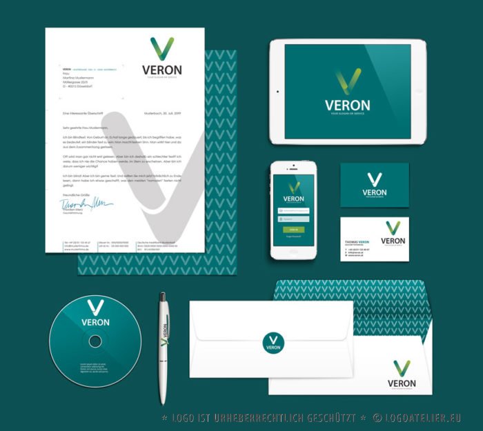 Buchstaben Logo V | EXKLUSIVES Logo kaufen | LogoAtelier.eu