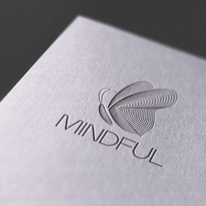 Logo Achtsam Schmetterling Leicht | EXKLUSIVES Logo kaufen | LogoAtelier.eu