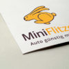 Logo Auto Mieten Auto Flitzer Schneller Hase | Lustiges Logo kaufen | LogoAtelier.eu
