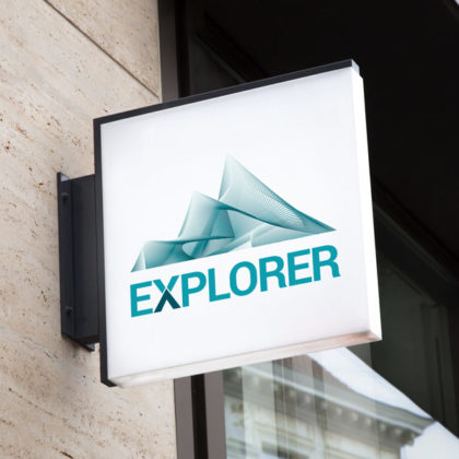 Logo Berge Klettern Entdecken | EXKLUSIVES Logo kaufen | LogoAtelier