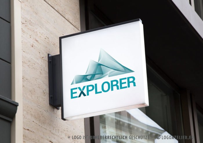 Logo Berge Klettern Entdecken | EXKLUSIVES Logo kaufen | LogoAtelier