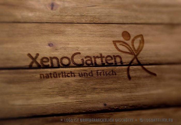 Logo Blumen Pflanzen | Buchstabe X | Natürliches Logo kaufen | LogoAtelier.eu