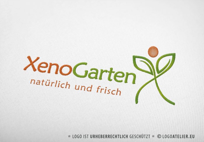 Logo Blumen Pflanzen | Buchstabe X | Natürliches Logo kaufen | LogoAtelier.eu