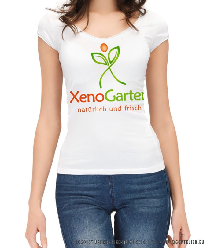 Logo Blumen Pflanzen | Buchstabe X | Natürliches Logo kaufen | LogoAtelier.eu