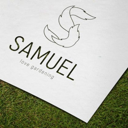 Logo Buchstabe S Pflanzen | Garten Logo kaufen | LogoAtelier.eu