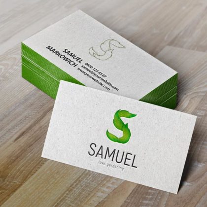 Logo Buchstabe S Pflanzen | Garten Logo kaufen | LogoAtelier.eu