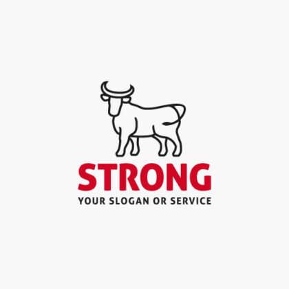 Logo Stier Stark Erhaben fertiges Logo kaufen LogoAtelier