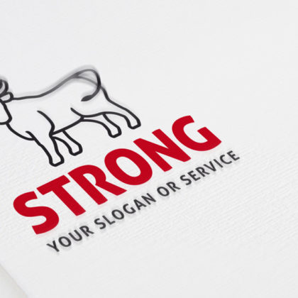 Logo Stier Stark Erhaben fertiges Logo kaufen LogoAtelier