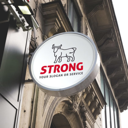 Logo Stier Stark Erhaben fertiges Logo kaufen LogoAtelier