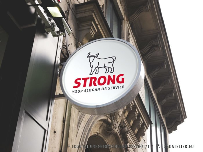 Logo Stier Stark Erhaben fertiges Logo kaufen LogoAtelier