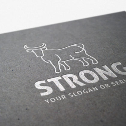 Logo Stier Stark Erhaben fertiges Logo kaufen LogoAtelier