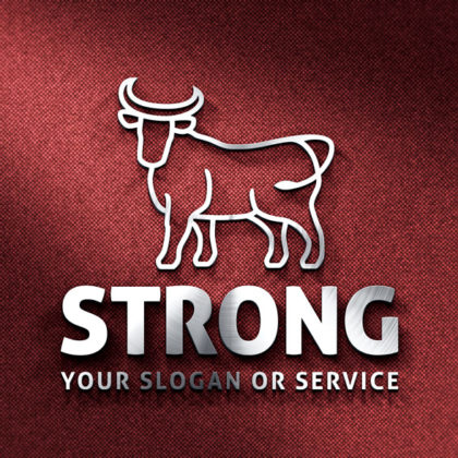 Logo Stier Stark Erhaben fertiges Logo kaufen LogoAtelier