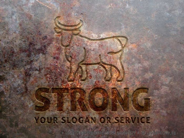 Logo Stier Stark Erhaben fertiges Logo kaufen LogoAtelier