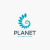 Logo Umweltschutz Pflanzen Spirale | Exklusives Logo kaufen | LogoAtelier