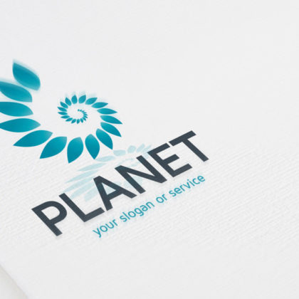 Logo Umweltschutz Pflanzen Spirale | Exklusives Logo kaufen | LogoAtelier