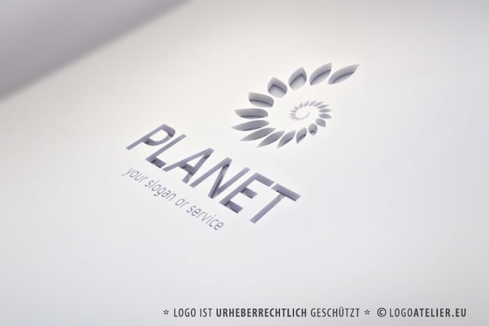 Logo Umweltschutz Pflanzen Spirale | Exklusives Logo kaufen | LogoAtelier