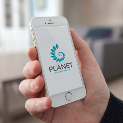 Logo Umweltschutz Pflanzen Spirale | Exklusives Logo kaufen | LogoAtelier