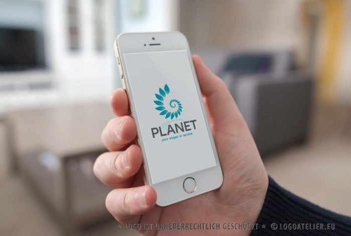 Logo Umweltschutz Pflanzen Spirale | Exklusives Logo kaufen | LogoAtelier