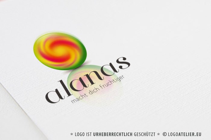 Logo Wirbel Fruchtig Bunt | Kreatives Logo kaufen | LogoAtelier.eu