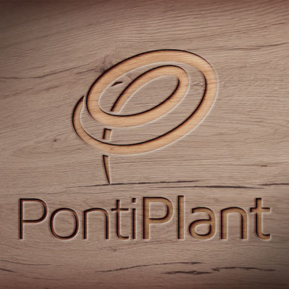 Buchstabe P Logo | Doppel P Logo | Pflanzen Schwungvoll Modern | Cooles Logo kaufen | LogoShop | LogoAtelier.eu