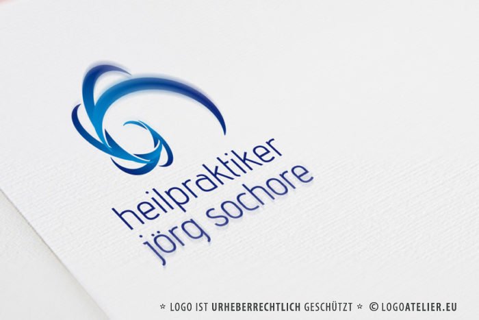 Heilpraxis Logo | Spirale Wasser | Esoterik Logo kaufen | LogoShop | LogoAtelier.eu