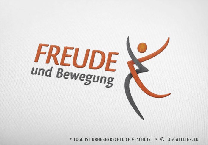 Logo Mensch Sport Freude | Modernes Logo kaufen | LogoShop | LogoAtelier.eu