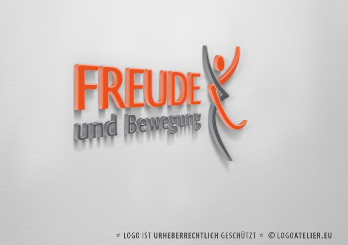 Logo Mensch Sport Freude | Modernes Logo kaufen | LogoShop | LogoAtelier.eu