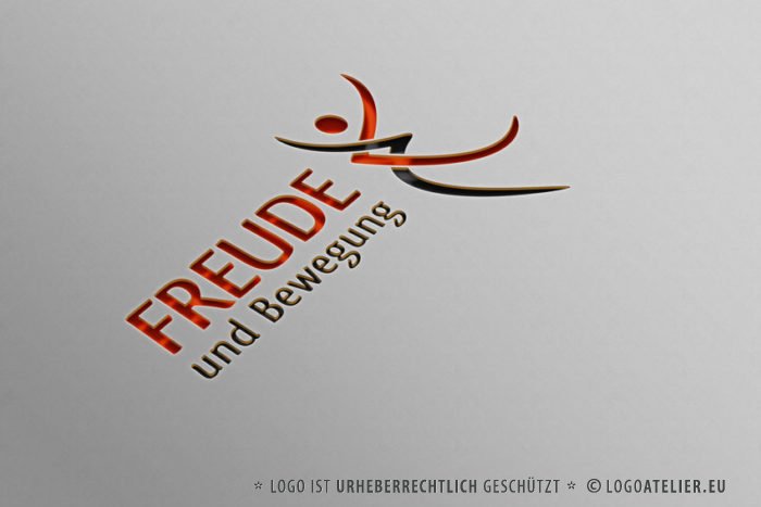 Logo Mensch Sport Freude | Modernes Logo kaufen | LogoShop | LogoAtelier.eu