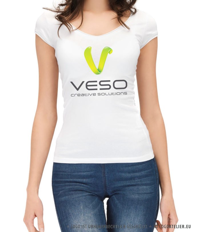 Logo V | Buchstaben Logo | 3D Logo V | Cooles Logo kaufen | Logoatelier.eu