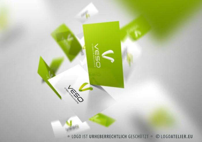 Logo V | Buchstaben Logo | 3D Logo V | Cooles Logo kaufen | Logoatelier.eu
