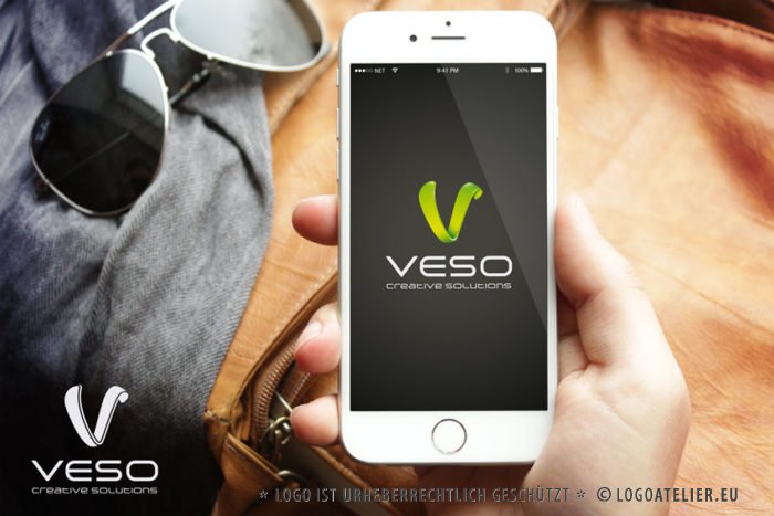 Logo V | Buchstaben Logo | 3D Logo V | Cooles Logo kaufen | Logoatelier.eu