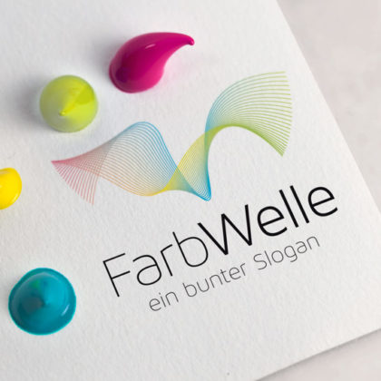 Logo Welle Farben | Buntes Logo kaufen | LogoShop | LogoAtelier.eu