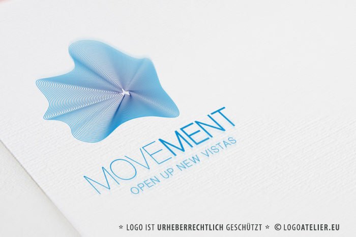 Wellen Logos | Bewegung Kurven | Kreatives Logo kaufen | LogoAtelier.eu