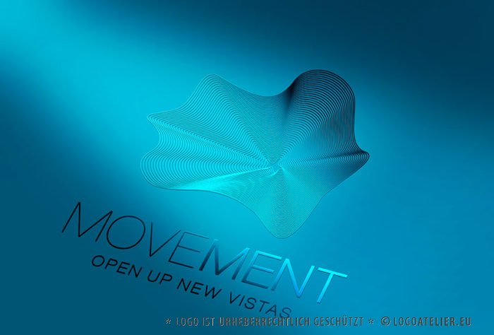 Wellen Logos | Bewegung Kurven | Kreatives Logo kaufen | LogoAtelier.eu